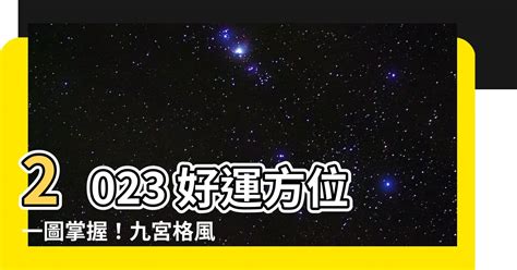 2023九宮格風水|九宮格2023開運布陣